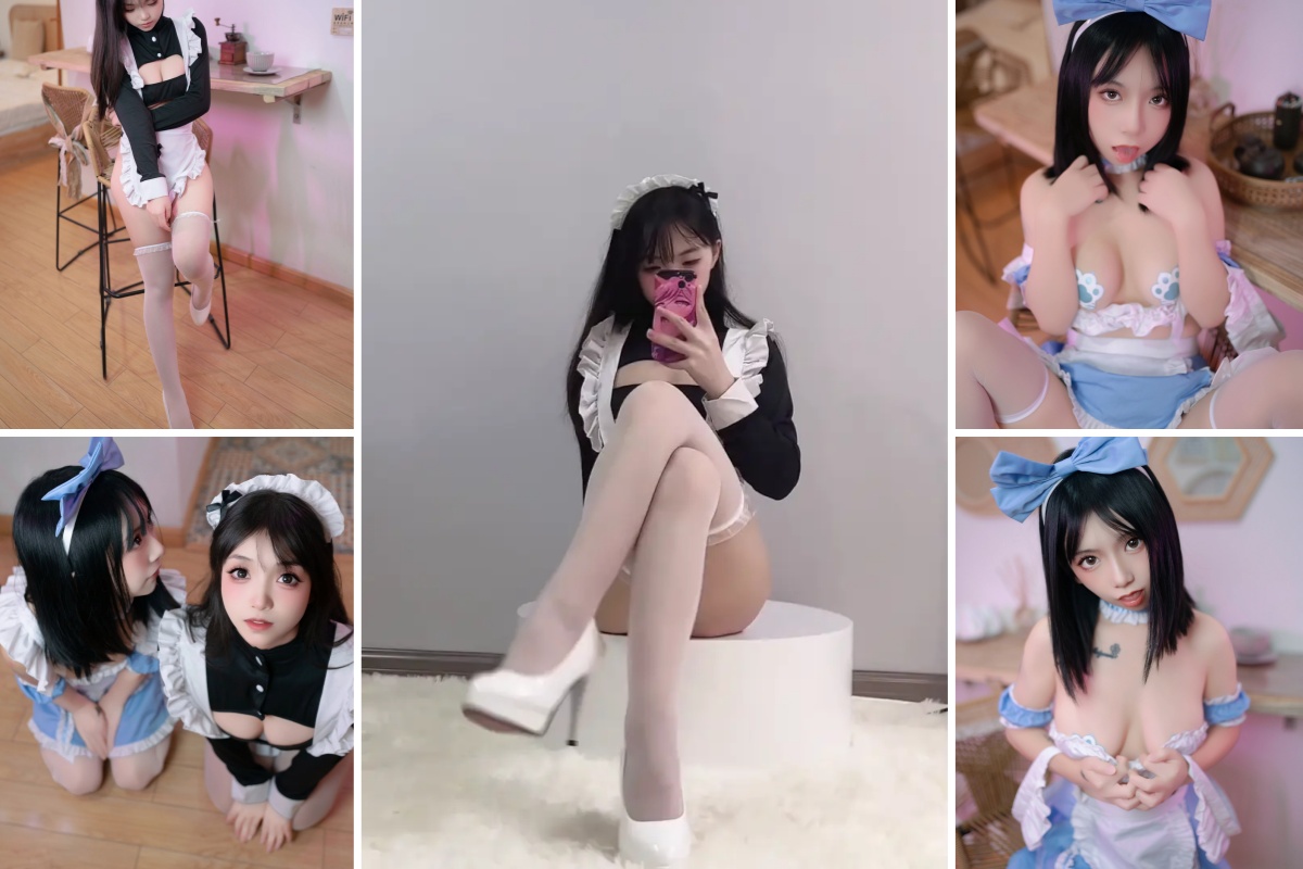 高质量coser@Bangni邦尼 - 双人女仆+幽灵娘【164P19V-0.32GB】